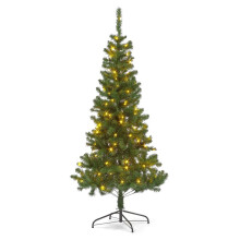 180cm Pre-Lit Christmas Tree with Realistic Branches Energy-Efficient