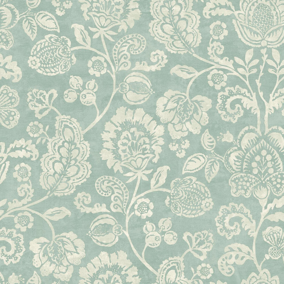 Arthouse Heritage Trail Sage Wallpaper Flowers Textured Feature Wall Green