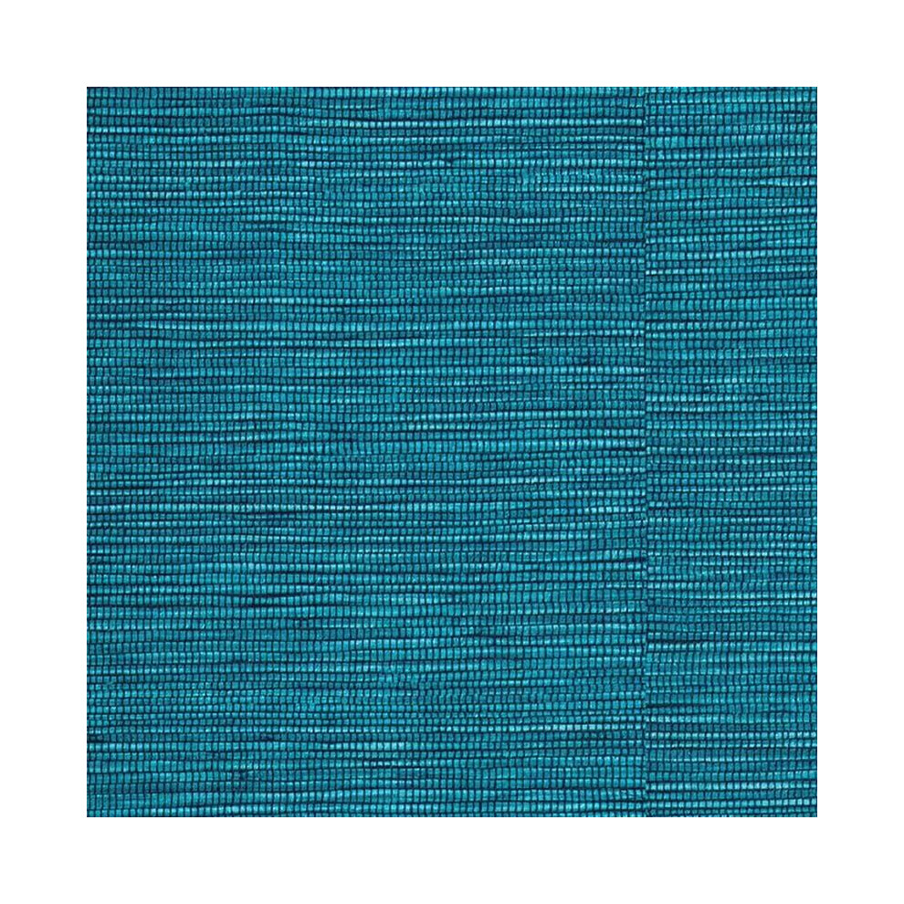 Grandeco Grasscloth Textured Teal Wallpaper Modern Contemporary Paste The Wall