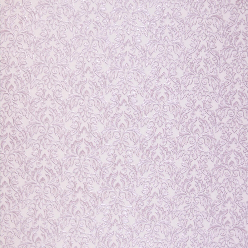 Design ID Pink Floral Damask Wallpaper Textured Classic Paste The Wall Vinyl