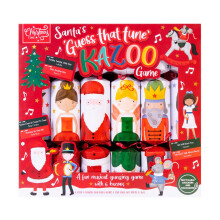 Santa Kazoo Christmas Crackers - Pack of 6 Musical Family Guessing Game with Nutcracker & Ballerina Design | XM6599