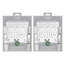 12 Make Your Own Christmas Cracker Silver And White Personalised Xmas