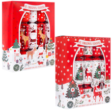 Set Of 20 Christmas Crackers Red Santa Nordic Design Festive