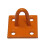 (Orange, Pack of 4) Horse Tie Staple on Plates (Rope Chain Tether) 3