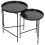 URBN Living 2Pc Set Round Stackable Nesting Table Coffee Table 6