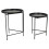 URBN Living 2Pc Set Round Stackable Nesting Table Coffee Table 9