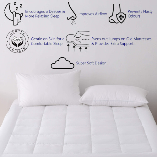 (King) Glamhaus Prestige Mattress Topper 2