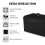 Tower Tower Sera Black Breadbin Kitchen Storage With Black Smoked Trim 7