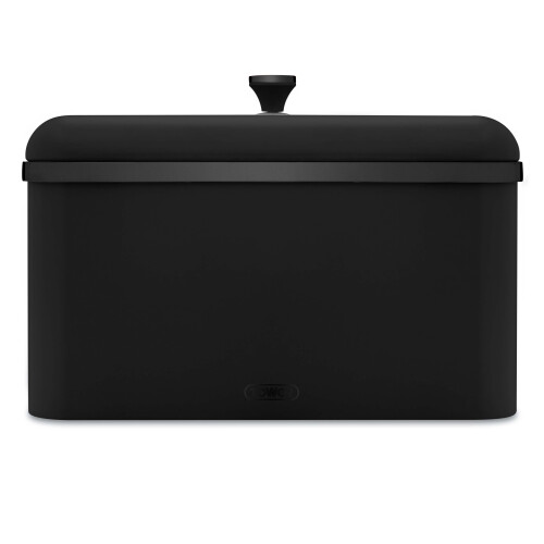 Tower Tower Sera Black Breadbin Kitchen Storage With Black Smoked Trim