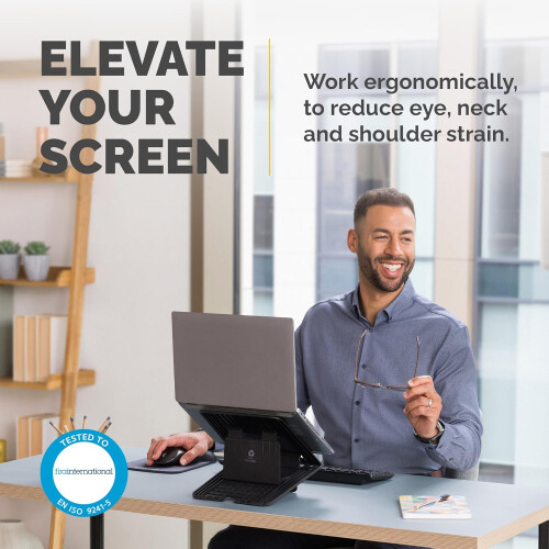 Fellowes Fellowes Laptop Stand for Desk  Breyta Adjustable 100% Recyclable 1