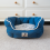 AllPetSolutions Alfie Navy Soft Dog Bed Medium 57x52x22cm 6