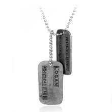 Movie X-Men Wolverine Military Card Necklace Fashion Superhero Logan Howlett Cosplay Periphery Necklaces
