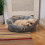 AllPetSolutions Alfie Soft Dog Bed Grey  - Size Large 75x55x23cm 6