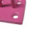 (Pink, Pack of 4) Horse Tie Staple on Plates (Rope Chain Tether) 6