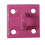 (Pink, Pack of 4) Horse Tie Staple on Plates (Rope Chain Tether) 10