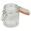 URBN Living 6 Pcs 145ml Airtight Glass Storage Jars Coloured Clip Lids 2