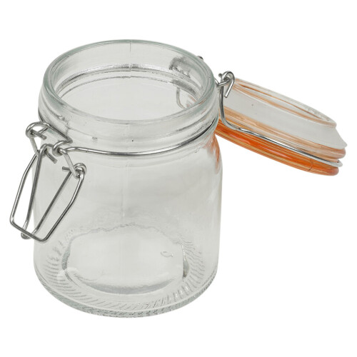 URBN Living 6 Pcs 145ml Airtight Glass Storage Jars Coloured Clip Lids 1