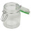 URBN Living 6 Pcs 145ml Airtight Glass Storage Jars Coloured Clip Lids 7