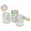 URBN Living 6 Pcs 145ml Airtight Glass Storage Jars Coloured Clip Lids 9