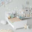 URBN Living (White) Classic Wooden Kids Bed Safety Side Guard Rail 3