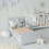 URBN Living (Grey) Classic Wooden Kids Bed Safety Side Guard Rail 3