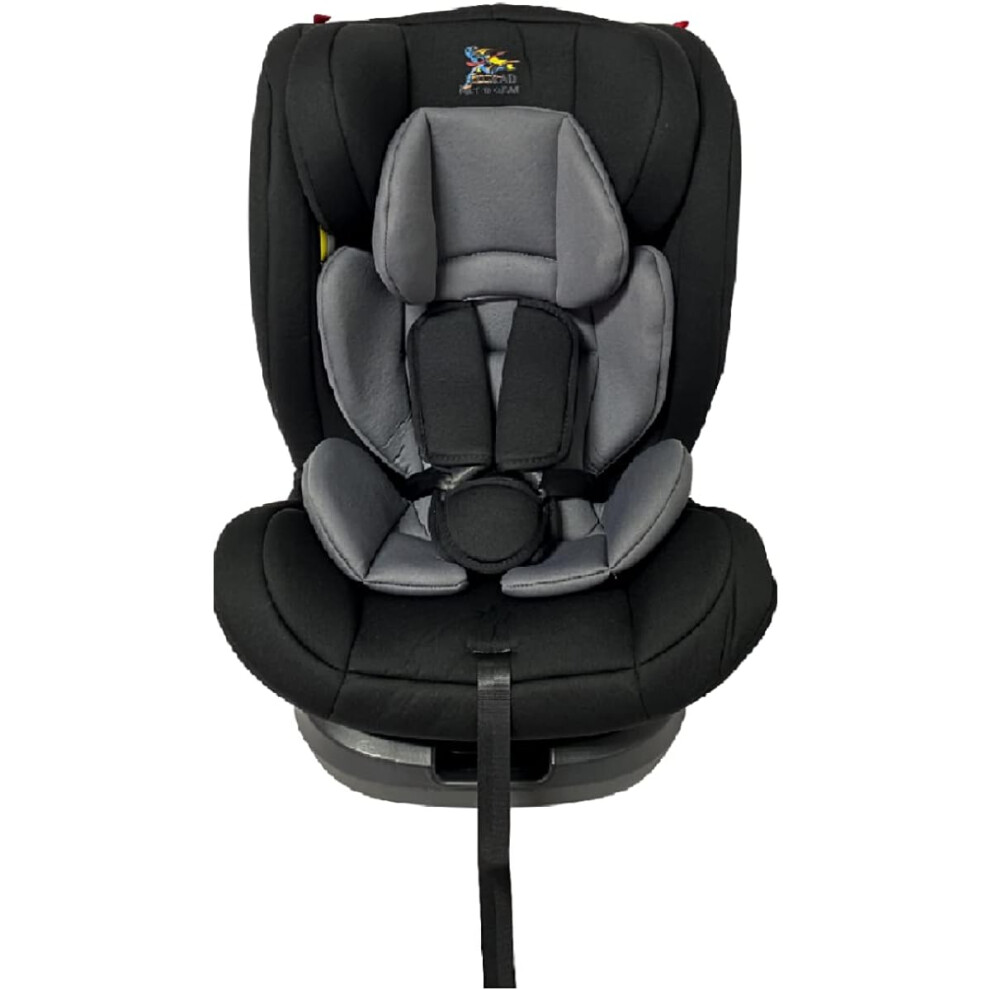 ISOFIX Baby Car Booster Seat 360 Rotation Group 0123 From 0-36Kg ECE Approved in Black For up to 2 Years