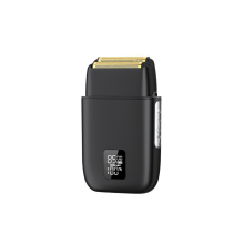 Rasoir électrique 3 vitesses, doubles lames flottantes, écran LED, USB, noir