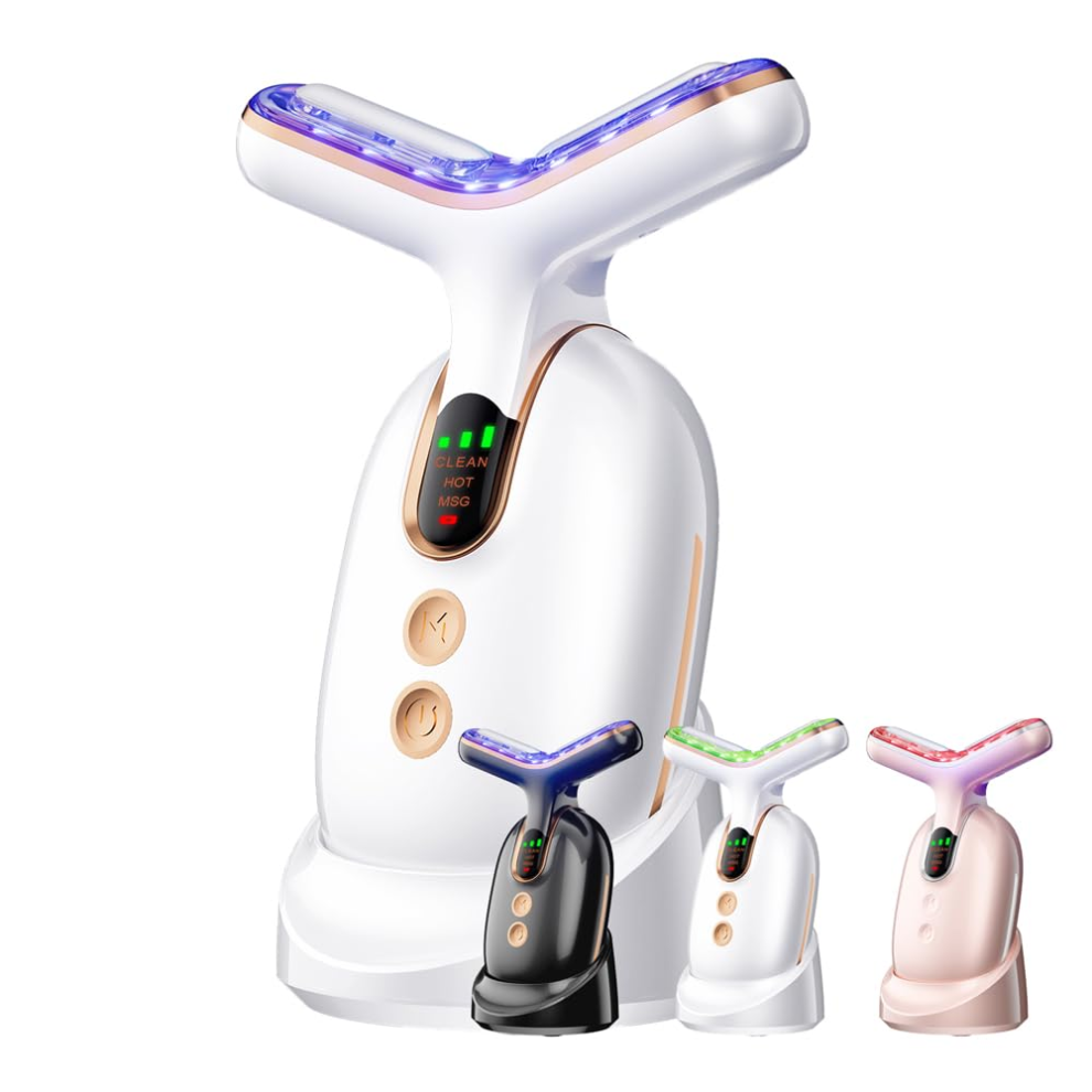 Chronus White Face And Neck Beauty Massager, Face And Neck Beauty Instrument, Home Face Shaping Skin Care Tool(White)
