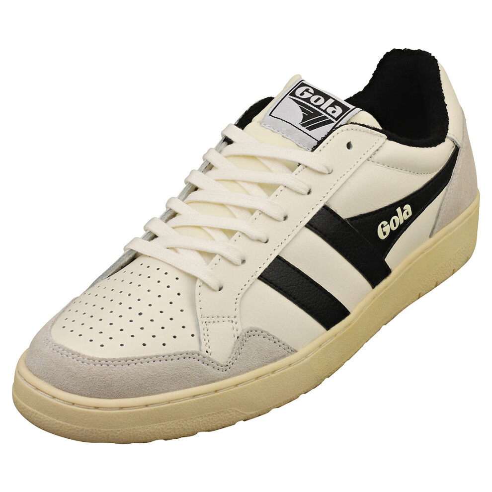 (12) Gola Eagle Mens Casual Trainers in Off White Black