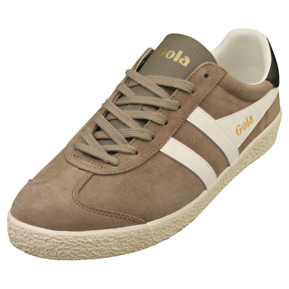 (9) Gola Medallist Mens Casual Trainers in Rhino Off White