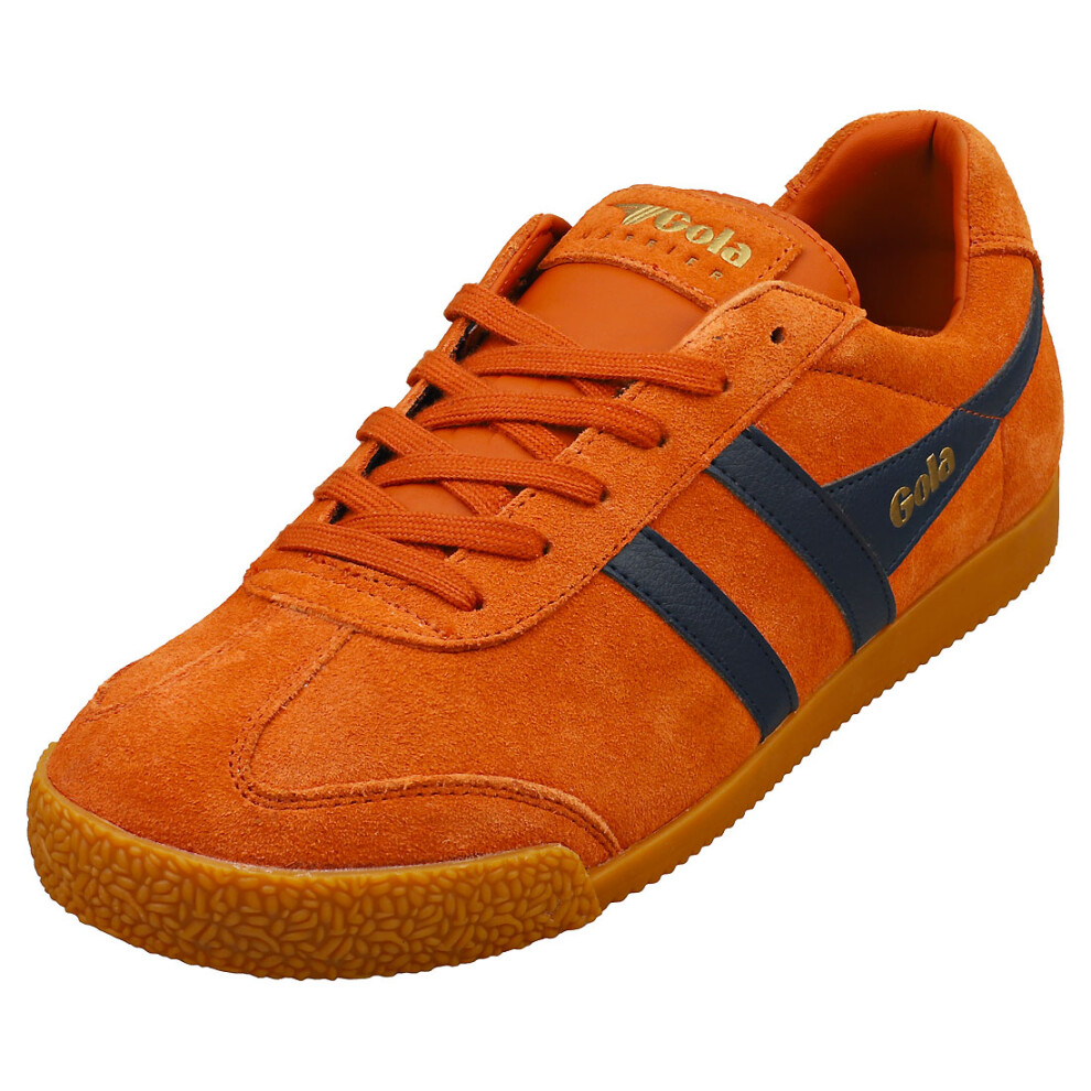 (11) Gola Harrier Mens Fashion Trainers in Moody Orange