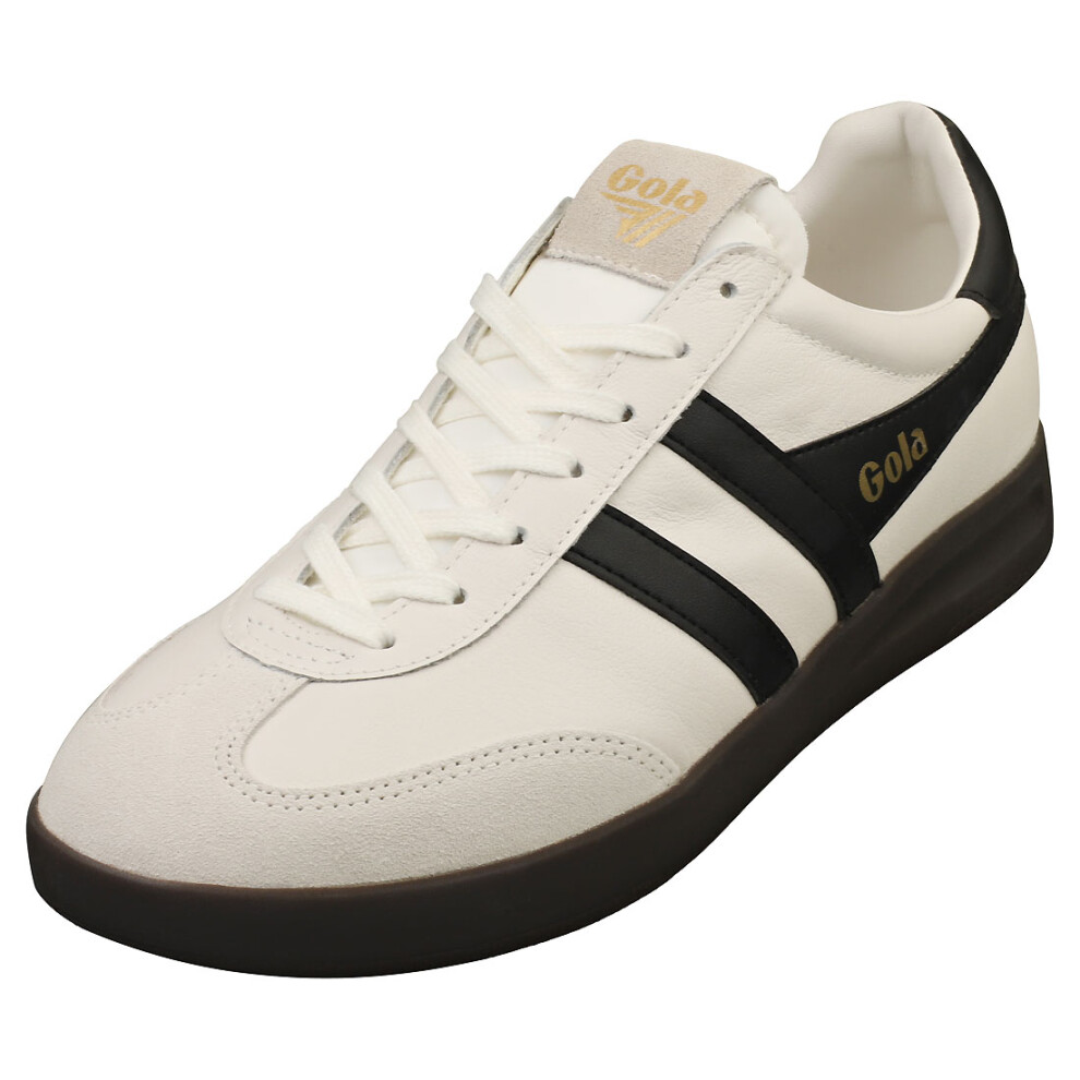 (8) Gola Cyclone Mens Casual Trainers in White Black