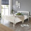 Aspire Beds Atlantic Wood White Shaker Bed Frame with White Highlights, Double 3