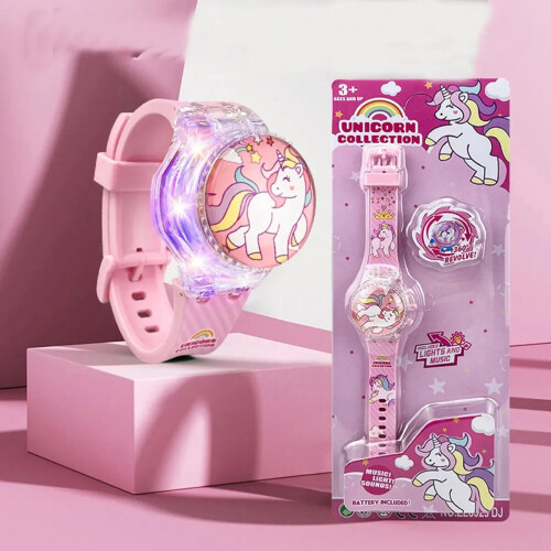 Police Creative Unicorn Light up Watch Students Watch