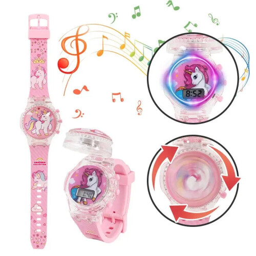 Police Creative Unicorn Light up Watch Students Watch 2
