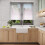 Balterley 595mm - Single Bowl Butler Kitchen Sink - with Tap Ledge,  Overflow 4