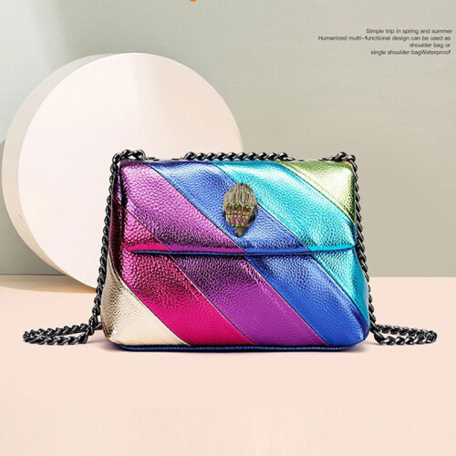 Rainbow color crossbody bag hotsell