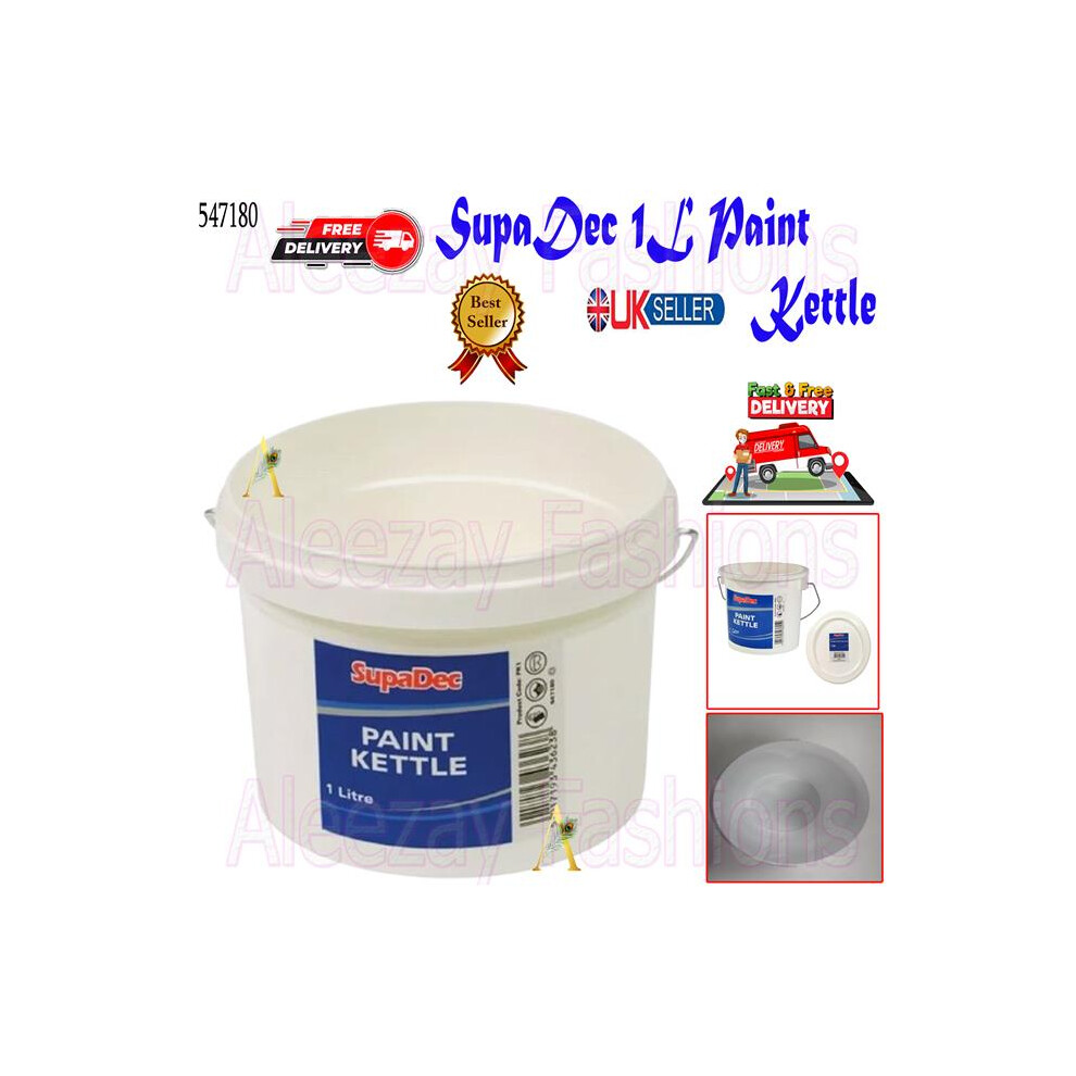 Decorating Plastic Paint Kettle Mixing Pot With Handle Storage 1L 5059519030034