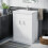 NES Home Nanuya 600mm Freestanding White Ceramic Basin Sink Vanity MDF Unit 1