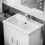NES Home Nanuya 600mm Freestanding White Ceramic Basin Sink Vanity MDF Unit 4