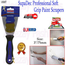 DIY Decorating Professional Comfort Soft Grip Paint Scrapers 3"/75mm