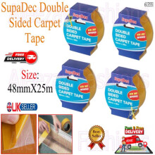 4X double sided carpet tape 48mm x 25m new and improved Heavy Duty