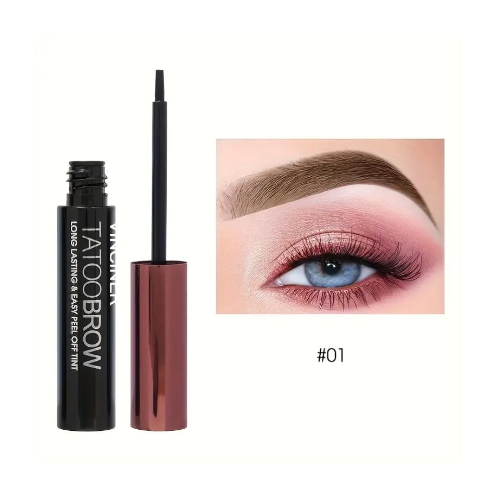 Sesamecave Black,Brown Waterproof Dye Eyebrow Gel Semi-Permanent Long Lasting Black Brown