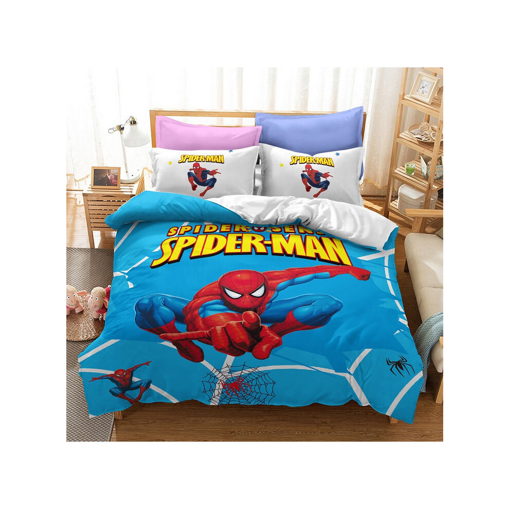 (Spm 02, Single 135*200cm) Spider-Man Theme Duvet Covers Bedding Sets