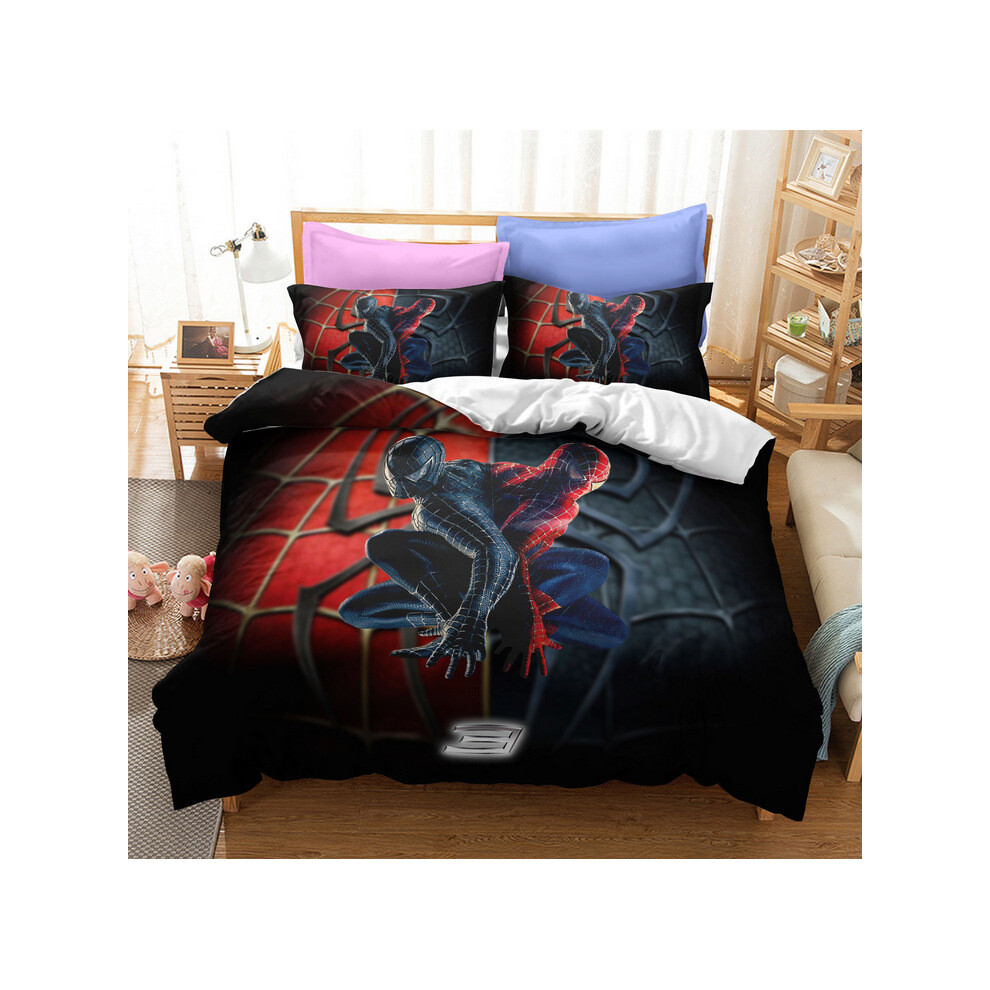 (Spm 03, Single 135*200cm) Spider-Man Theme Duvet Covers Bedding Sets