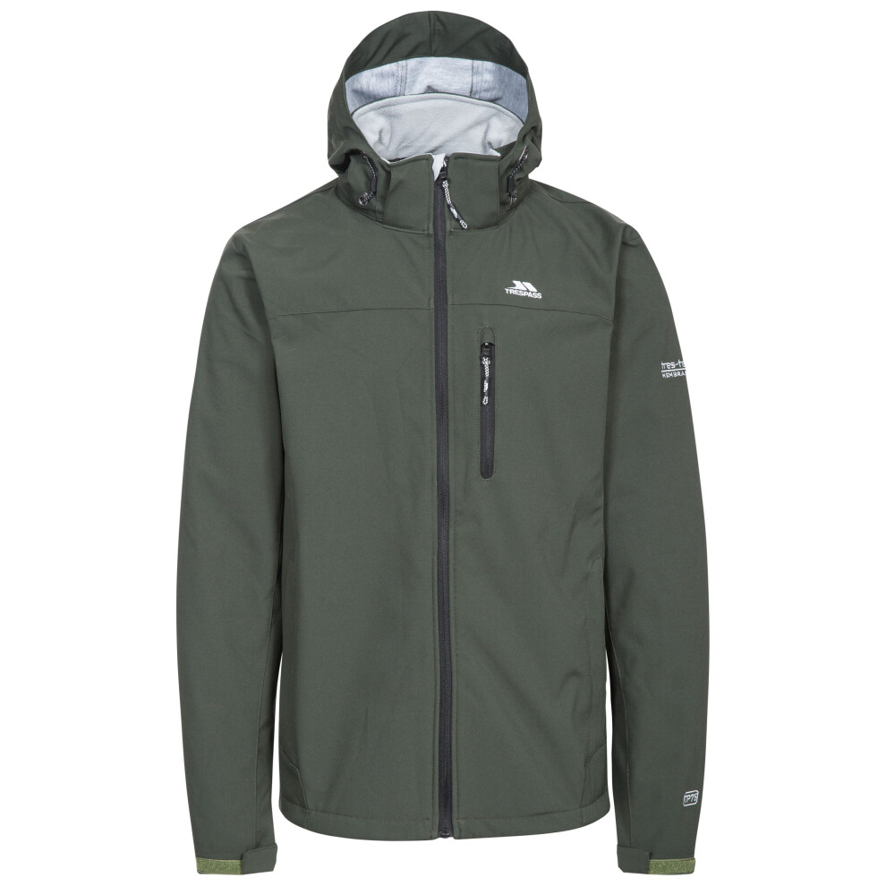 (XXS, Olive) Trespass Mens Softshell Jacket Stanford