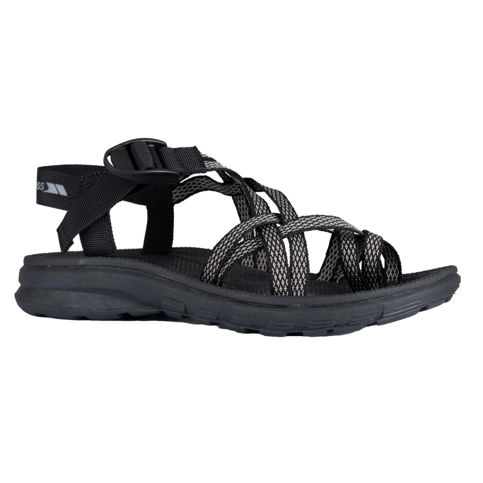 Women's Trespass Womens/Ladies Vesta Crossover Strap Sandals - Black - Size: 3