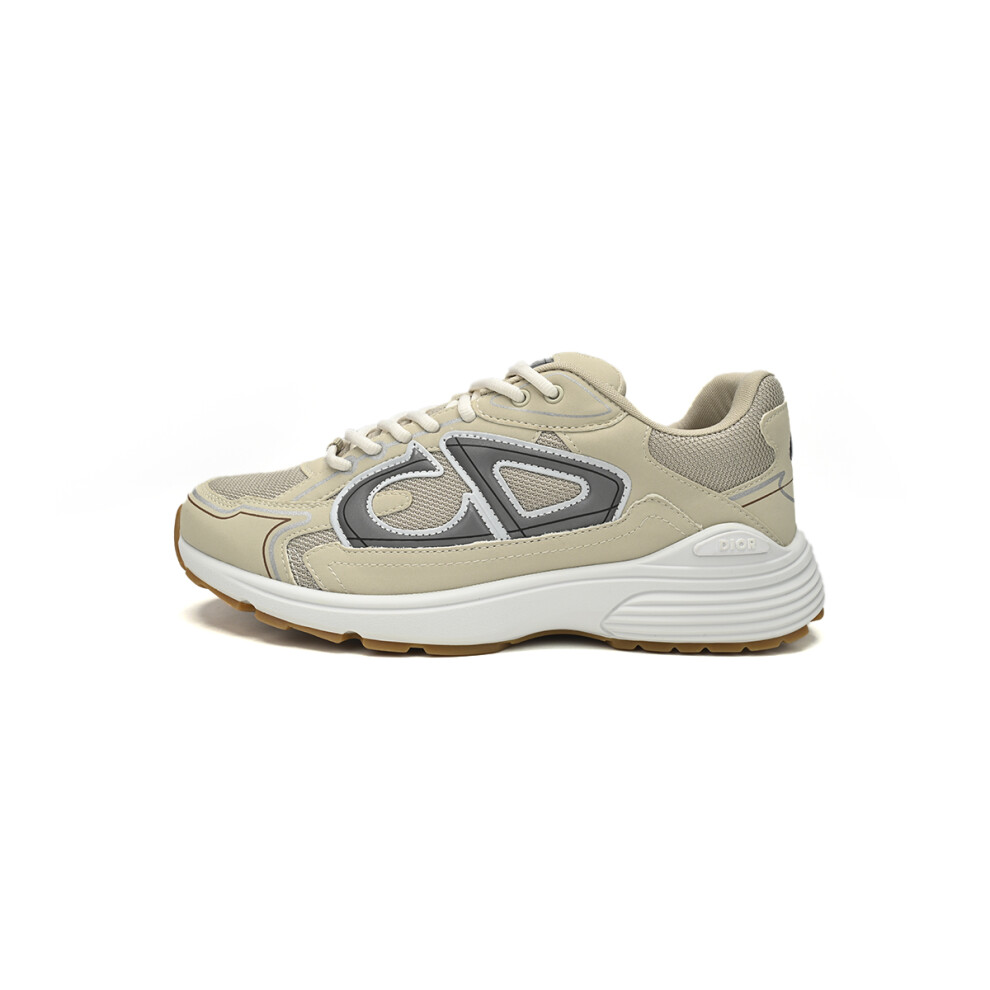 (EUR SIZE 36) Dior Sneakers Cream Unisex Shoes Size 36-47