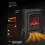 Homcom HOMCOM Freestanding Electric Fireplace Heater W/ Realistic Flame Effect Black 5