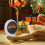 Homcom HOMCOM Table Top Electric Fireplace Heater W/ LED Flame Rotatable Head White 7
